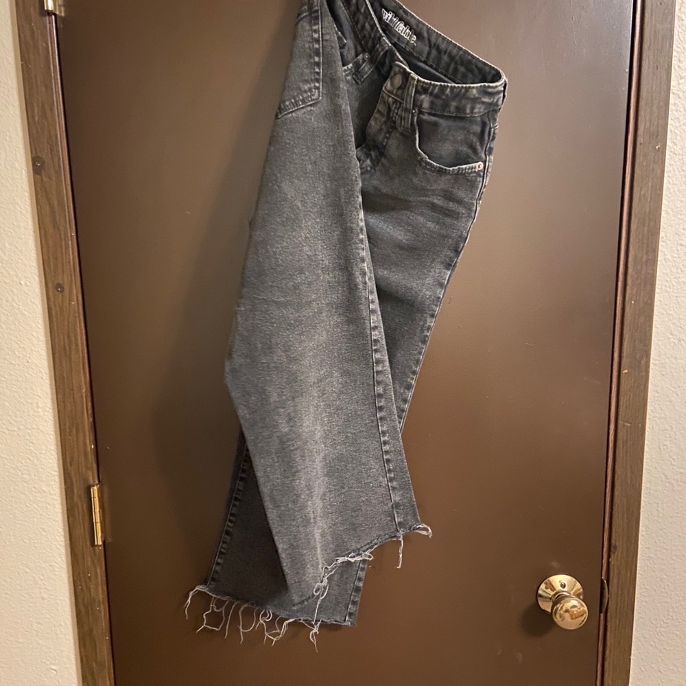 Wild Fable high waist wide leg black denim jeans